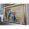 Image 1 : Framed Oil On Canvas Woman Reading - 24 X 30
