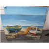 Image 1 : Unframed Boats On Beach Wall Art - 3