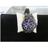 Image 1 : Invicta Gold/Black Band Navy Face Watch