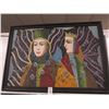 Image 1 : Framed Oil On Canvas Jesters - 20 X 30