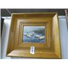 Image 1 : Framed Oil On Canvas Ducks In Lake - 16 X 16