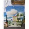Image 1 : Unframed Oil On Canvas Beach House - 6