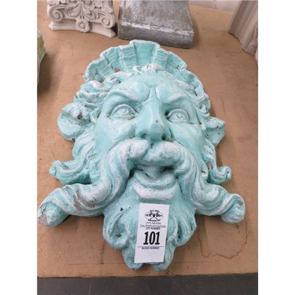 Greek Face Concrete Cast Wall Décor