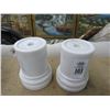Image 1 : Marble Candlestands - Pair