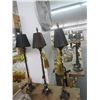 Image 1 : Tall Gold Table Stick Lamps - 3