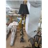 Image 3 : Tall Gold Table Stick Lamps - 3