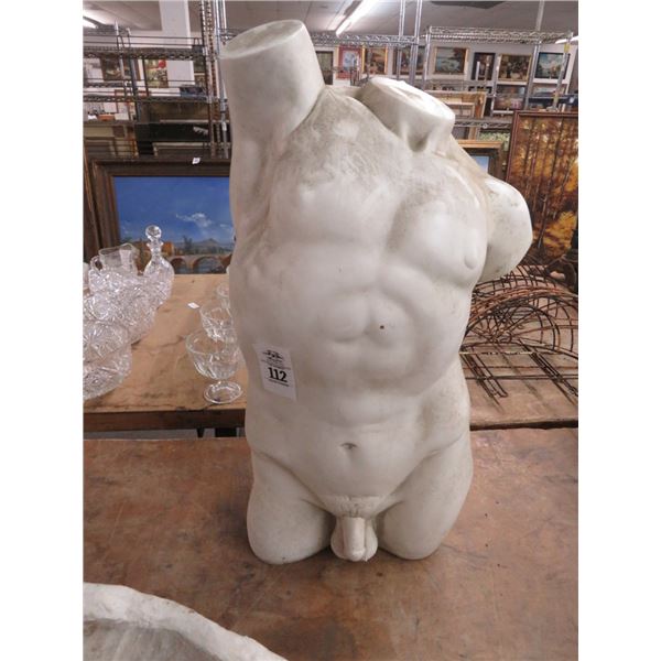 Plaster Male Bust Torso