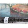 Image 2 : Framed Oil On Canvas Canal Scene - 20 X 24