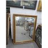 Image 1 : Framed Bevelled Mirror - 36 X 40 - No Shipping