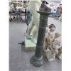 Image 1 : Green Marble Pedestal 4' - Slight Damage
