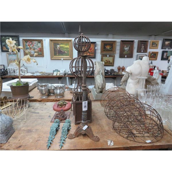 Cast Figural Wall Décor, Door Knockers, Wall Baskets, Garden Décor