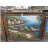 Image 1 : Framed Oil On Canvas Med Seascape - 40 X 48