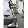 Image 1 : 2-Bronze ? Woman Statuary 2' - Artist Signed - 2 X $