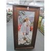 Image 1 : Framed Oil On Canvas A Kiss - 24 X 50