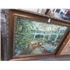 Image 1 : Framed Oil On Canvas Tropical Forest - 30 X 48