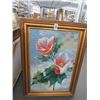 Image 1 : Framed Oil On Canvas Floral Wall Art - 30 X 40