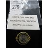 Image 1 : 1860's Civil War Mourning Pin