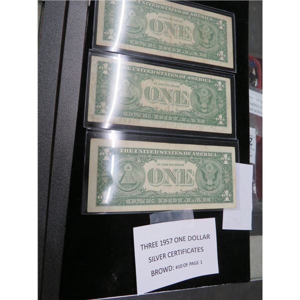 3-1957's  $1 Certificates