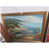 Image 1 : Framed Oil On Canvas Med Seascape - 40 X 48