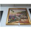 Image 1 : Framed Oil On Canvas Tropical Seascape - 24 X 24
