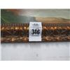 Image 2 : Framed Oil On Canvas Cat Chase - 24 X 36