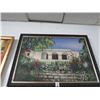 Image 1 : Framed Oil On Canvas Floral Veranda - 24 X 36