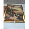 Image 1 : Framed Oil On Canvas Med Seascape - 30 X 40