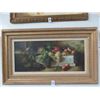 Image 1 : Framed Oil On Canvas Fruit Still Life - 24 X 40