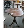 Image 1 : Mahogany Pedestal Triple Drop Leaf Table