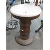 Image 1 : Mahogany Marble Top Small Pedestal