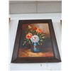 Image 1 : Framed Oil On Canvas Floral Wall Art - 2
