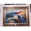 Image 1 : Framed Oil On Canvas Sweet Dreams - 30 X 40