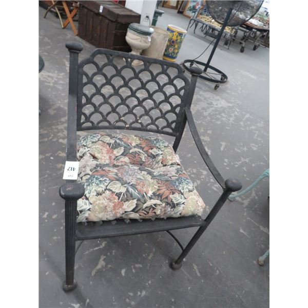Black Patio Armchairs - Set of 4