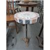 Image 1 : Tile Top Round Cast Base Side Table