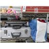 Image 1 : Alum. Travel Cases, Christmas Décor On Shelf