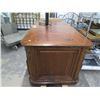 Image 3 : Large Burl Desk (Dollies Not Included)