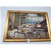 Image 1 : Framed Oil On Canvas Room With A View - 30 X 36