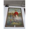 Image 1 : Framed Oil On Canvas Golf Lesson - 36 X 48