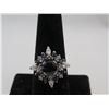 Image 1 : 18K WG Sapphire/Diamond Ring w/ One Round Mixed