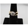 Image 1 : 18K Two Tone Gold Diamond Ring w/One Round Diamond