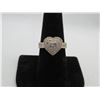 Image 1 : 14K Two Tone Gold Diamond Ring w/38 Round Diamonds 4.1g