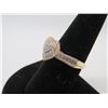 Image 3 : 14K Two Tone Gold Diamond Ring w/38 Round Diamonds 4.1g