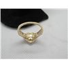 Image 4 : 14K Two Tone Gold Diamond Ring w/38 Round Diamonds 4.1g