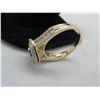 Image 5 : 14K Two Tone Gold Diamond Ring w/38 Round Diamonds 4.1g
