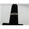 Image 1 : 14K YG Diamond Ring w/3 Round Cut Diamonds 2.3g