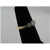 Image 2 : 14K YG Diamond Ring w/3 Round Cut Diamonds 2.3g