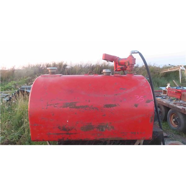 **OFFSITE HWY 8**Westeel Slip Tank with 12V DC Pump 15GPM ** Directions: 1 1/2