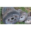 Image 2 : **OFFSITE HWY 8** (6) 8 Hole Rims with 16'' Trailer Tires  ** Directions