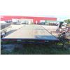 Image 8 : 2001 Rainbow Bumper Hitch Trailer 20ft Above Wheels Flat Deck Tandem with Ramps - Has TOD