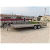 Image 1 : 2010 Triton Aluminum Trailer 22ft Flat Deck Tandem 3500lbs x 2 with Beaver Tail * Has TOD